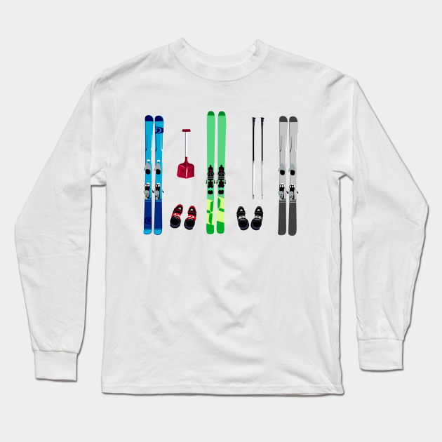 ski Sports Long Sleeve TShirt TeePublic